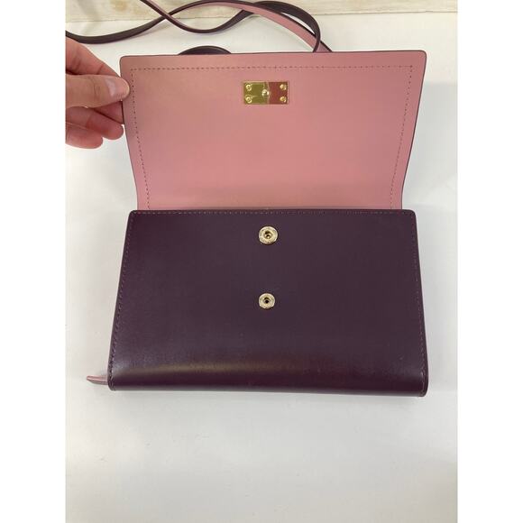 KATE SPADE, SMALL PLUM SMOOTH LEATHER CROSSBODY BAG - Picture 5 of 14